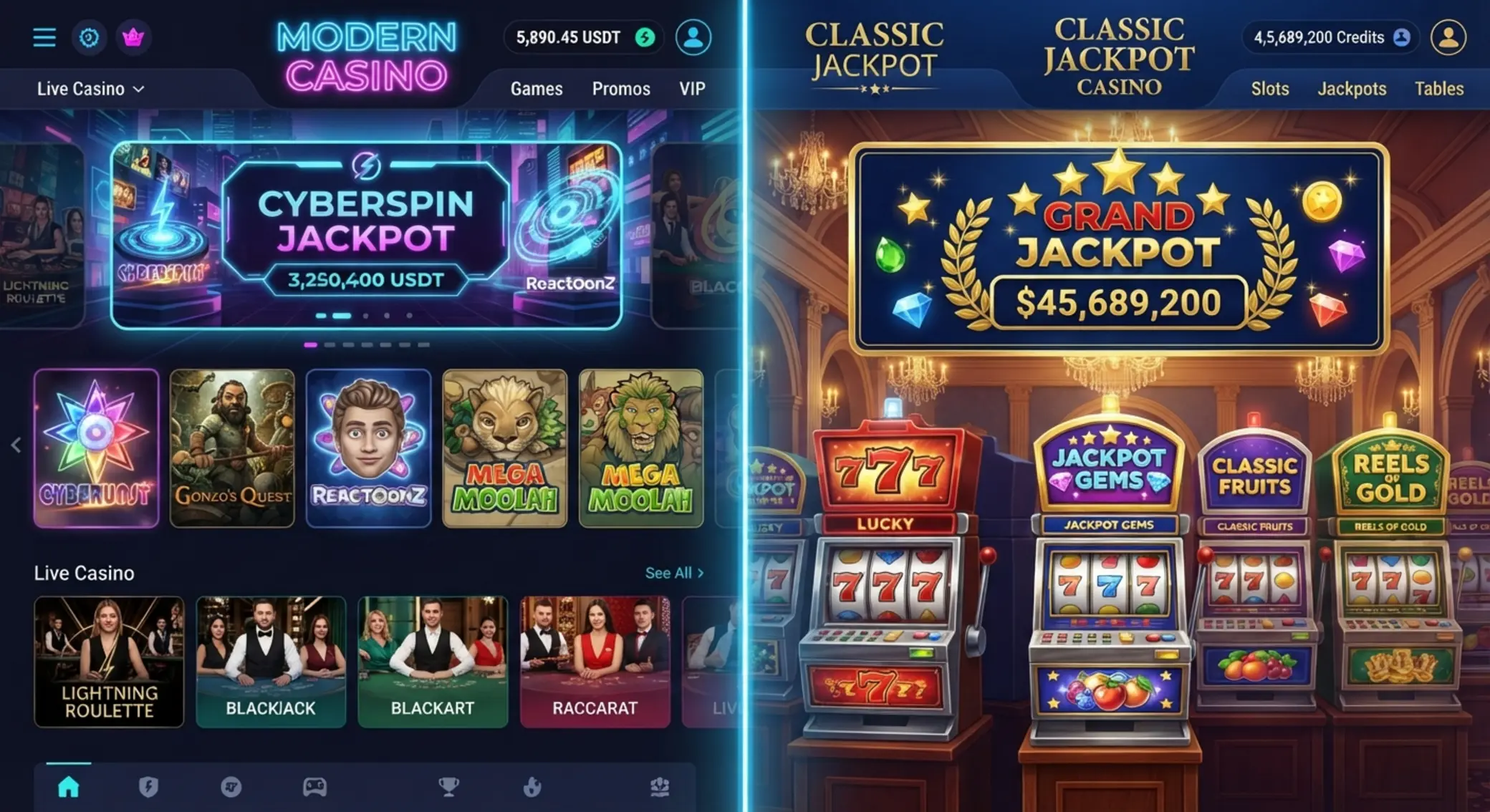 Ponuka hier v GGbet a Zodiac Casino Porovnanie lobby hier GGbet a Zodiac Casino