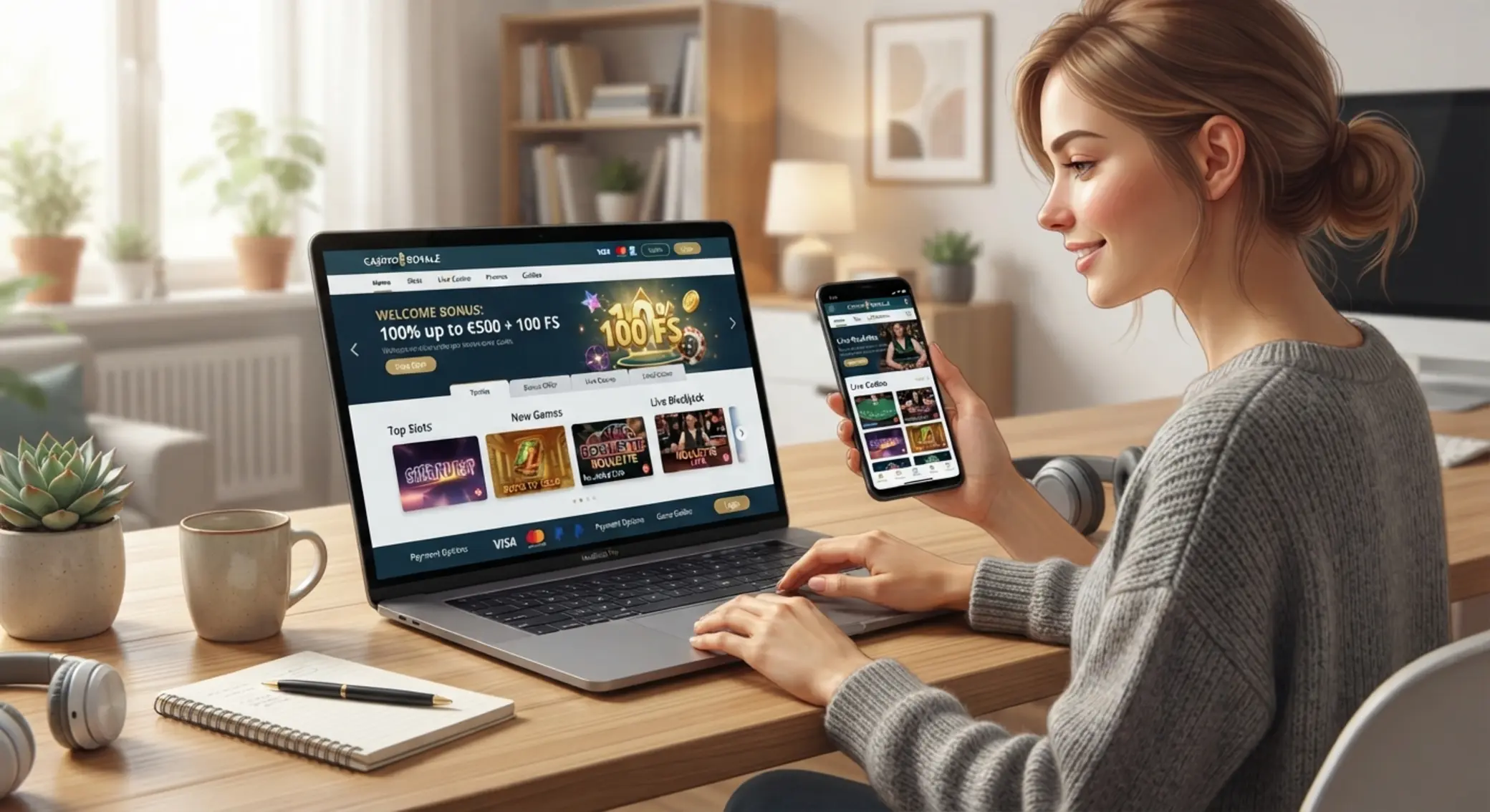 Obsah slovenského casino portálu Používateľ prechádza prehľadný portál s kasínami a bonusmi