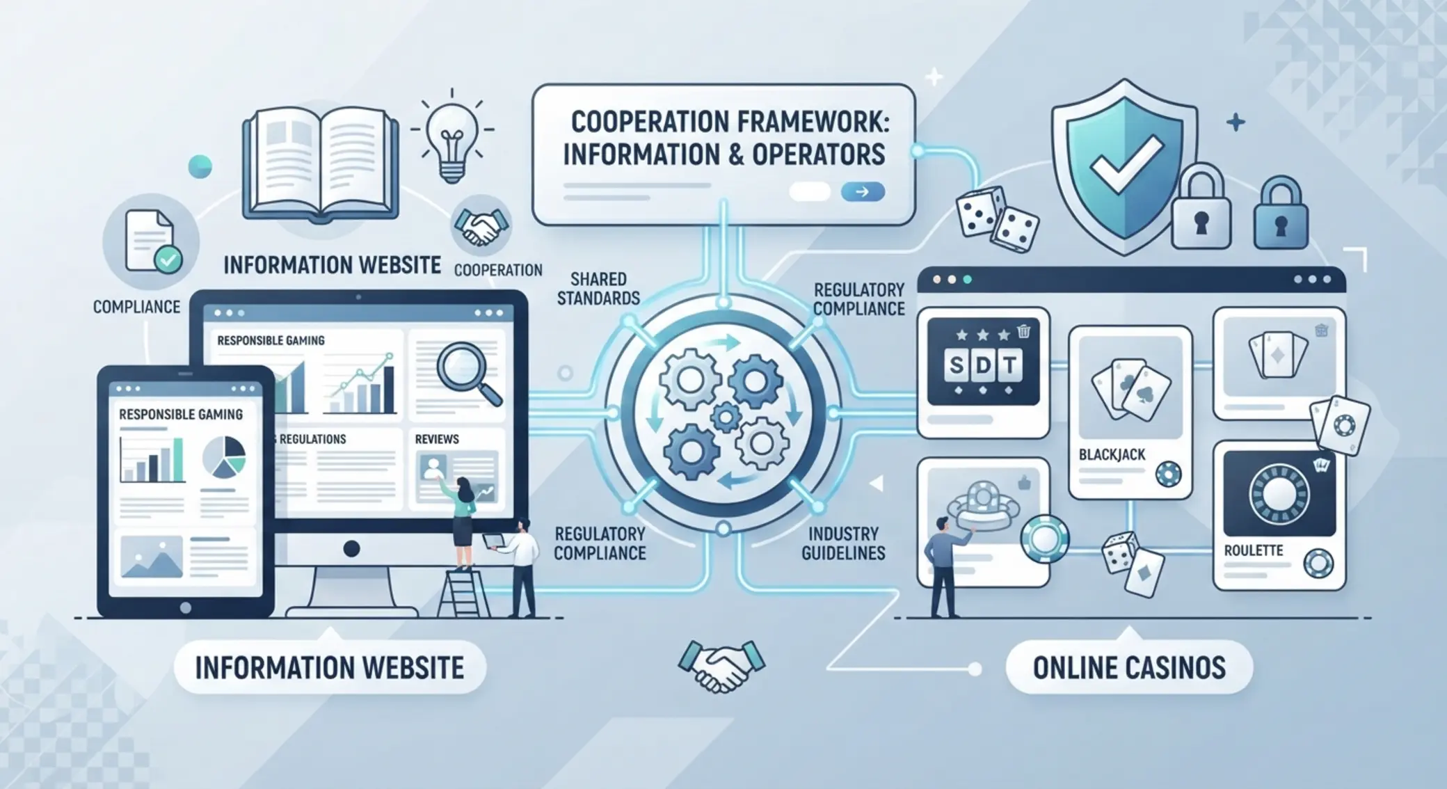 Transparentnosť a partnerstvá v online kasínach Ilustrácia transparentnosti a partnerskej spolupráce